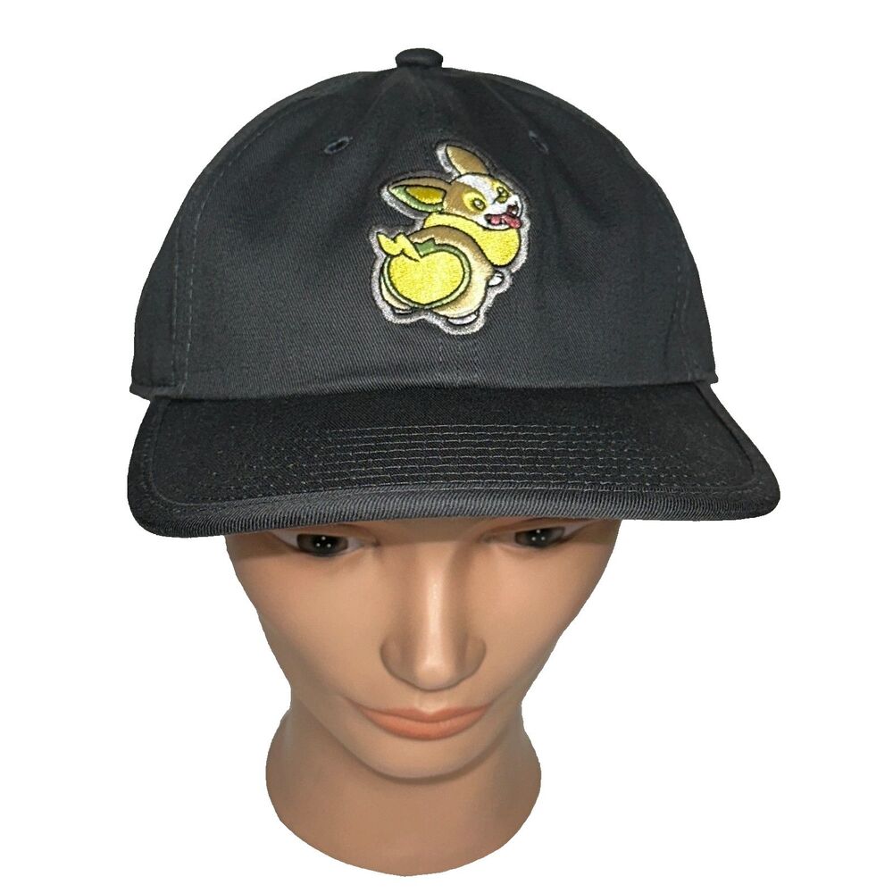 Pokemon Center Yamper Twill-Brim Dad Hat‎ Buckle Closure One Size Adult Cap New